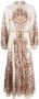 ZIMMERMANN Midi-jurk met paisley-print Beige - Thumbnail 1