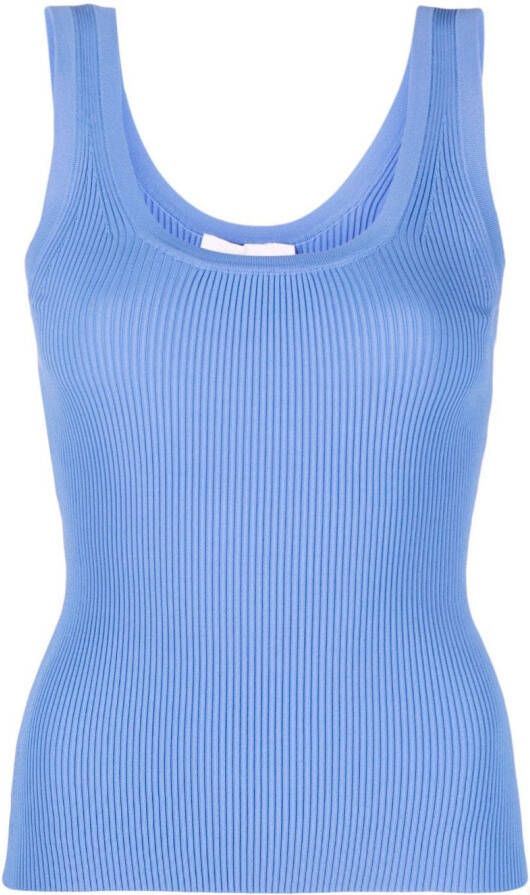 ZIMMERMANN Fijngeribbelde tanktop Blauw