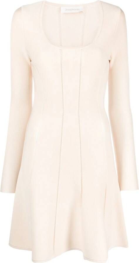 ZIMMERMANN Flared jurk Beige