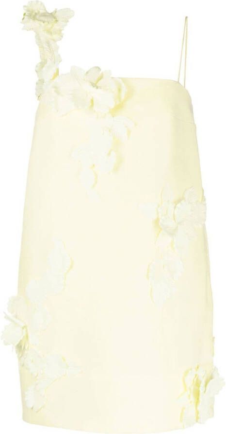 ZIMMERMANN Midi-jurk met bloemenpatch Geel