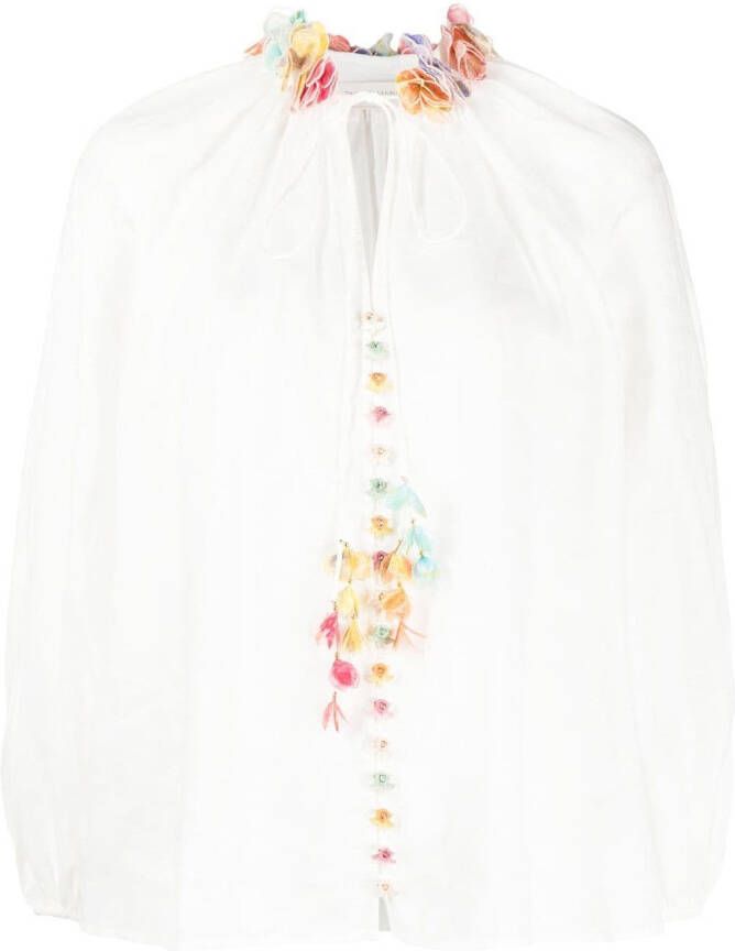 ZIMMERMANN High Tide blouse Wit