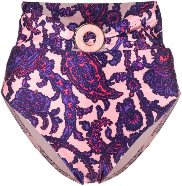 ZIMMERMANN High waist bikinislip Roze