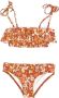 ZIMMER N Kids Bikini met bloe print Oranje - Thumbnail 1