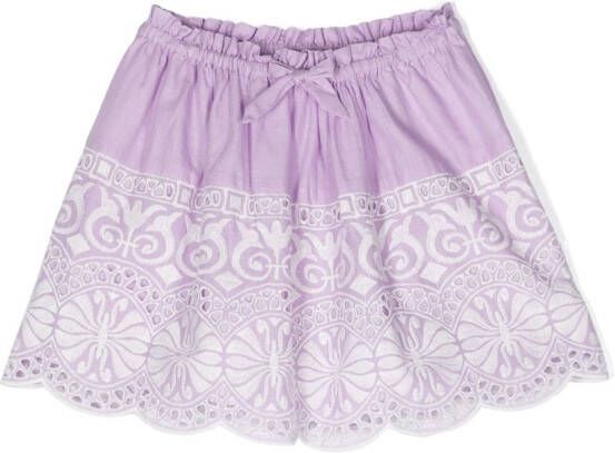 ZIMMER N Kids Broderie-anglaise rok Paars