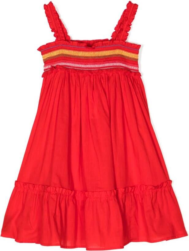 ZIMMERMANN Kids Gelaagde jurk Rood