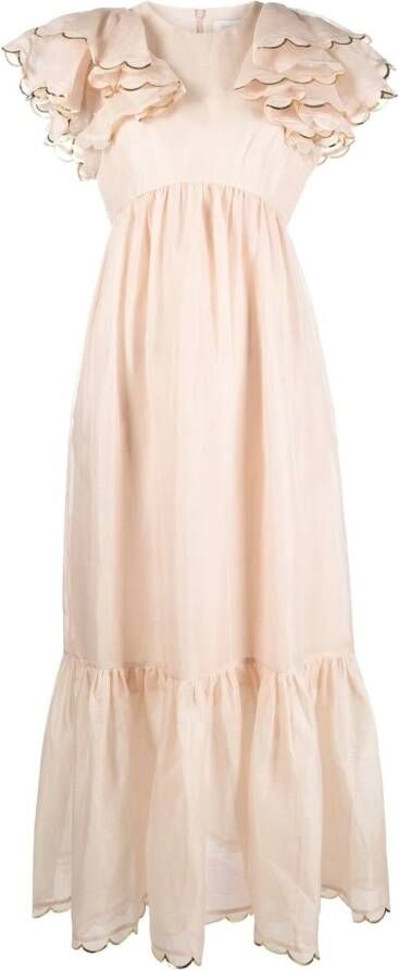 ZIMMERMANN Maxi-jurk Roze