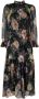 ZIMMERMANN Midi-jurk met bloemenprint Zwart - Thumbnail 1