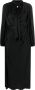 ZIMMERMANN Midi-jurk met gestrikte hals Zwart - Thumbnail 1
