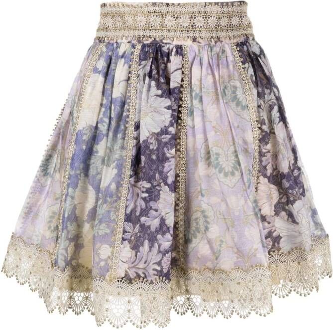 ZIMMERMANN Rok met vlakken Paars