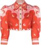 ZIMMERMANN Cropped blouse Rood - Thumbnail 1