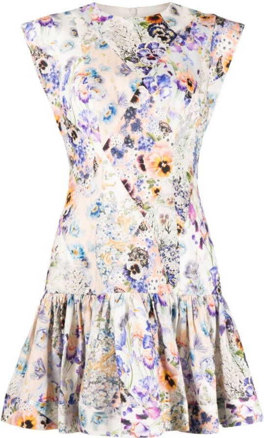 ZIMMERMANN Mini-jurk met tule Wit