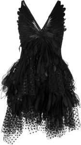 ZIMMERMANN Tule mini-jurk Zwart