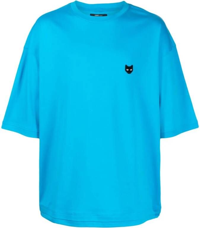 ZZERO BY SONGZIO T-shirt met logopatch Blauw