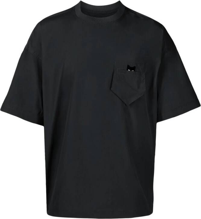 ZZERO BY SONGZIO T-shirt met patch Zwart