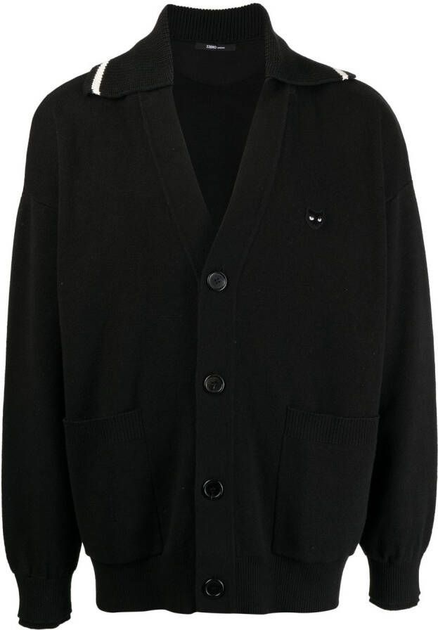 ZZERO BY SONGZIO Vest met V-hals Zwart