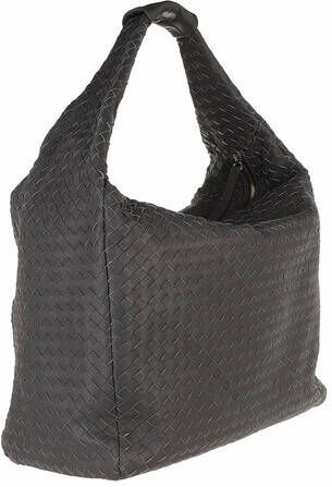 Jil Sander Hobo bags Curved Design Shoulder Bag in zwart