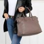 Furla Crossbody bags Flow M Top Handle in donkergrijs - Thumbnail 1
