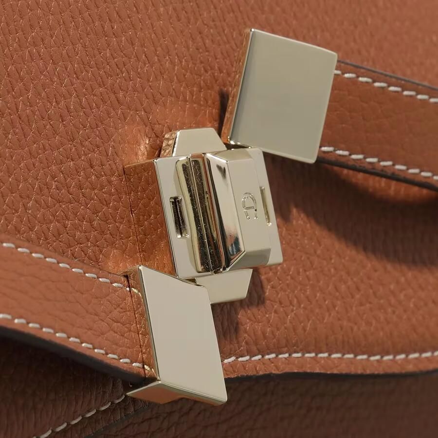 Aigner Elegante Schoudertas met Gouden Details Brown Heren - Foto 2