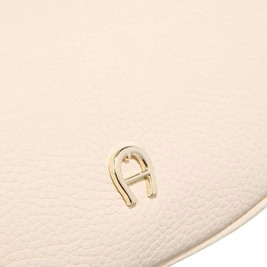 Aigner Elegante Leren Clutch Tas Beige Dames