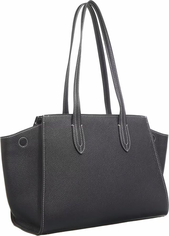 Aigner Elegante Leren Shopper Tas Black Dames