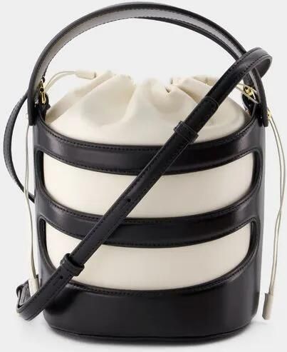 Alexander mcqueen Bucket bags Rise Bag Leather Black Ivory in grijs - Foto 2