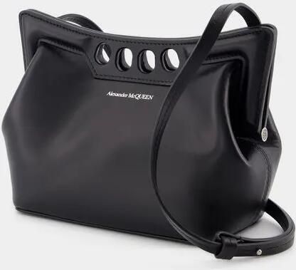 Alexander mcqueen Crossbody bags The Mini Peak Purse Leather Black in zwart