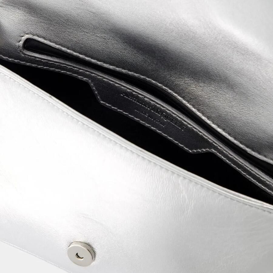 Alexander mcqueen Hobo bags The Mini Seal Crossbody Metal Silver in zilver