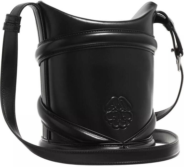 Alexander mcqueen Bucket bags The Curve Bucket Bag Leather in zwart