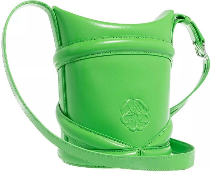 Alexander mcqueen Bucket bags The Curve Bucket Bag Leather in groen