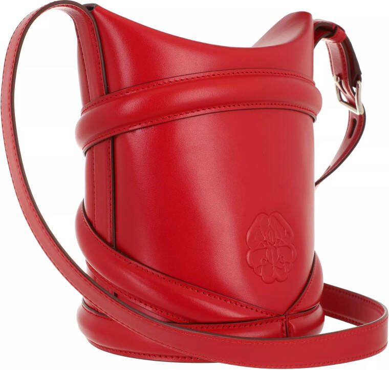 Alexander mcqueen Bucket bags The Curve Bucket Bag Leather in red