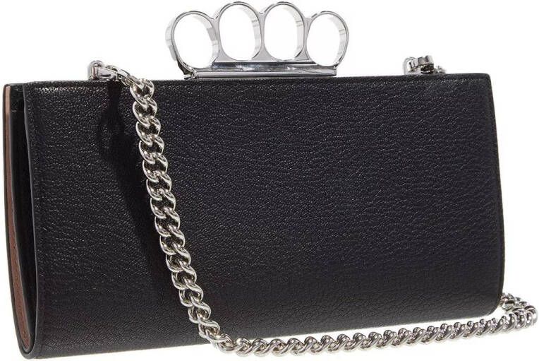 Alexander mcqueen Crossbody bags The Four Ring Mini Chain Crossbody Bag Leather in zwart