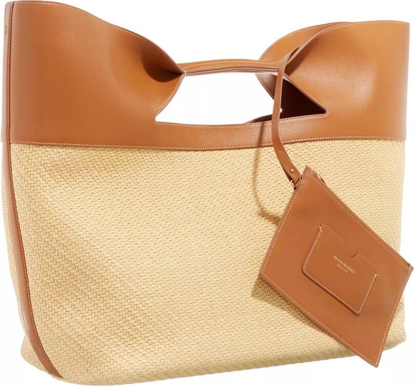 Alexander mcqueen Totes Handbag With Logo Print in beige
