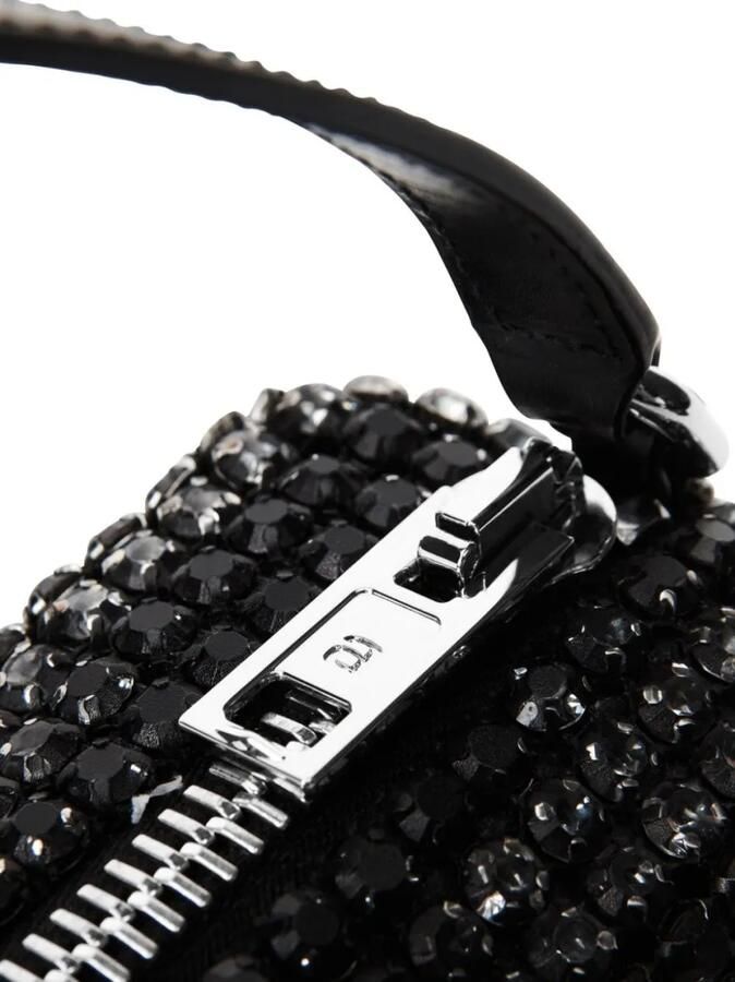 Alexander wang Crossbody bags Rectangle Bag With Black Crystal Embellishment in zwart