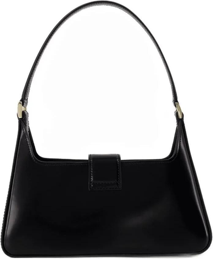 Anine Bing Hobo bags Lou Shoulder Bag Leather Black in zwart