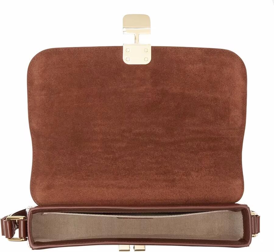 A.p.c. Zwarte Grace Baguette Schoudertas Brown Dames - Foto 2