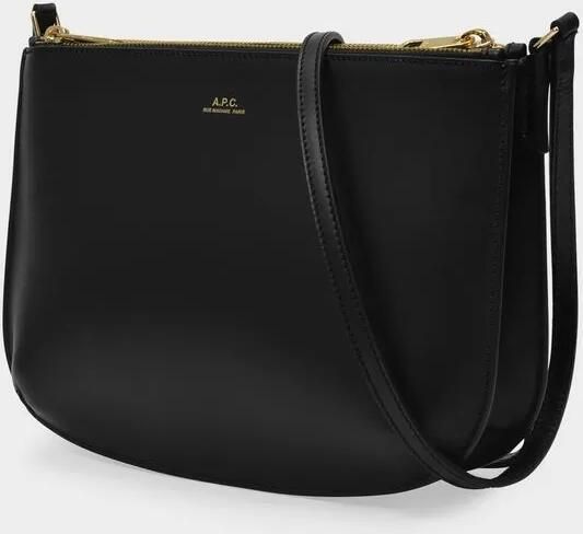 A.p.c. Zwarte leren schoudertas Black Dames - Foto 9