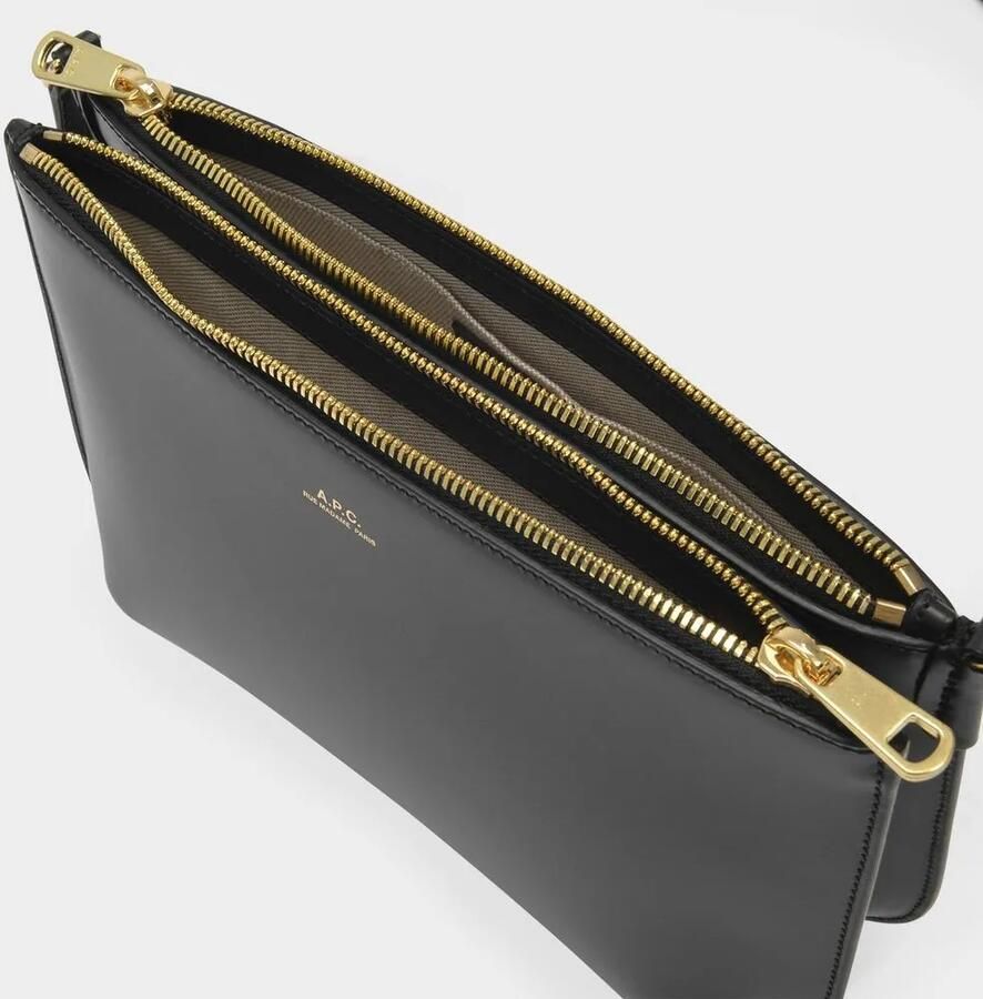A.p.c. Zwarte leren schoudertas Black Dames - Foto 2