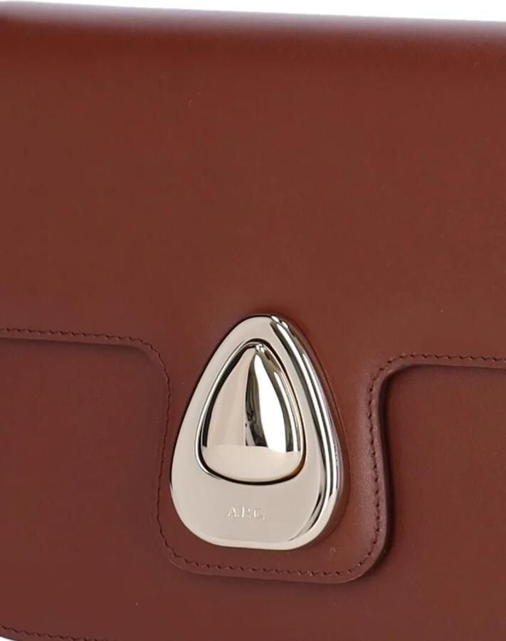 A.P.C. Hobo bags "Astra" Small Brown Shoulder Bag in bruin - Foto 3