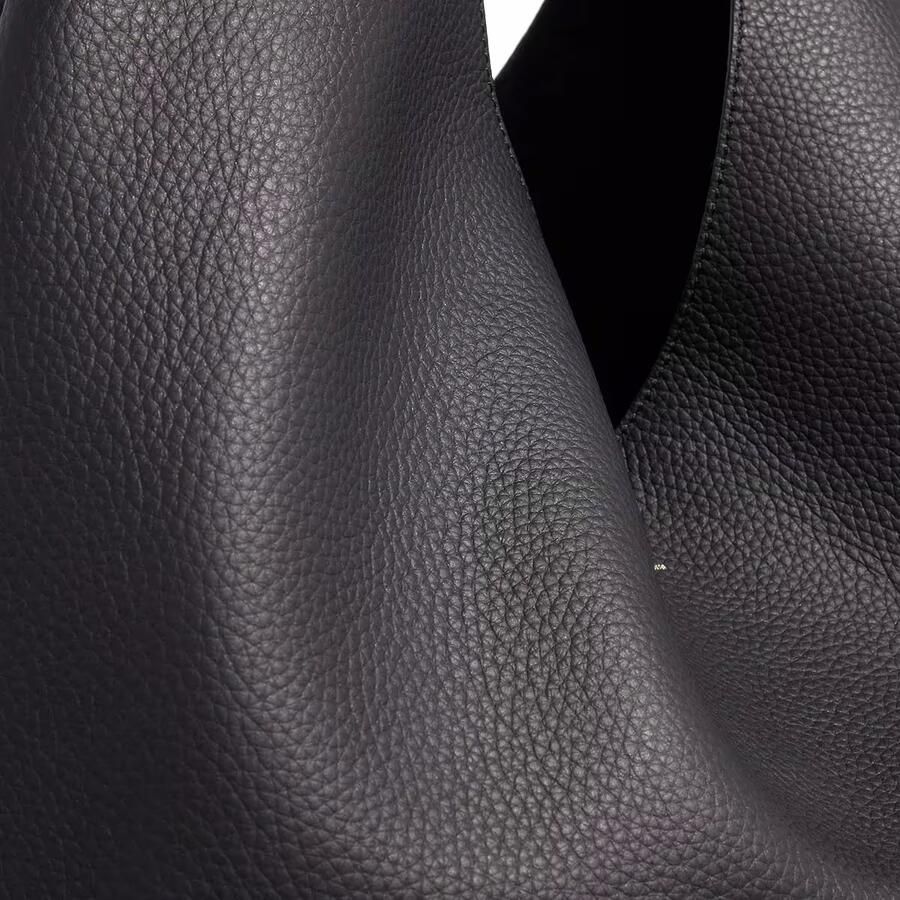 A.p.c. Gestructureerde leren tote tas Black Dames