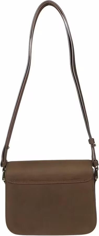 A.P.C. Hobo bags Small Leather Crossbody Bag With Flap Closure in bruin