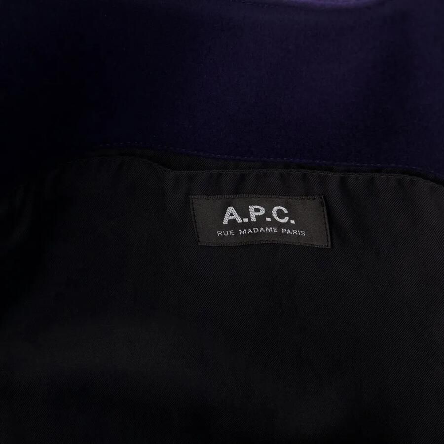 A.P.C. Shoppers & Totes Tote Ninon Wool Blue in blauw