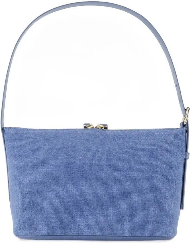 A.P.C. Shoppers & Totes Vera Shoulder Bag Cotton Blue in blauw