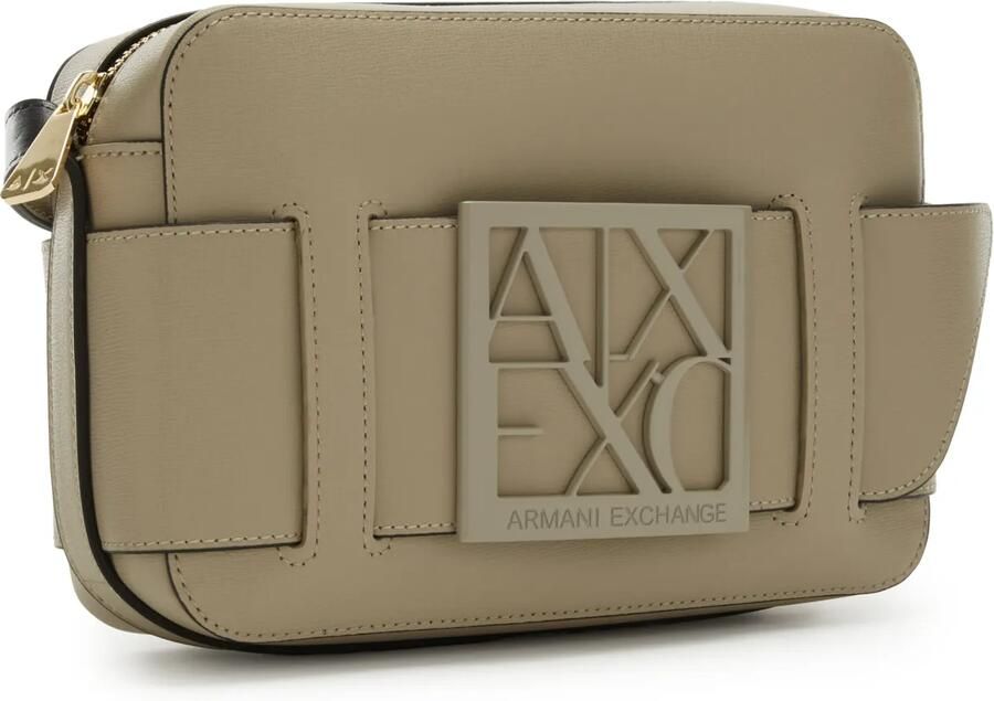Armani Exchange Cameratas met verstelbare schouderband Beige Dames