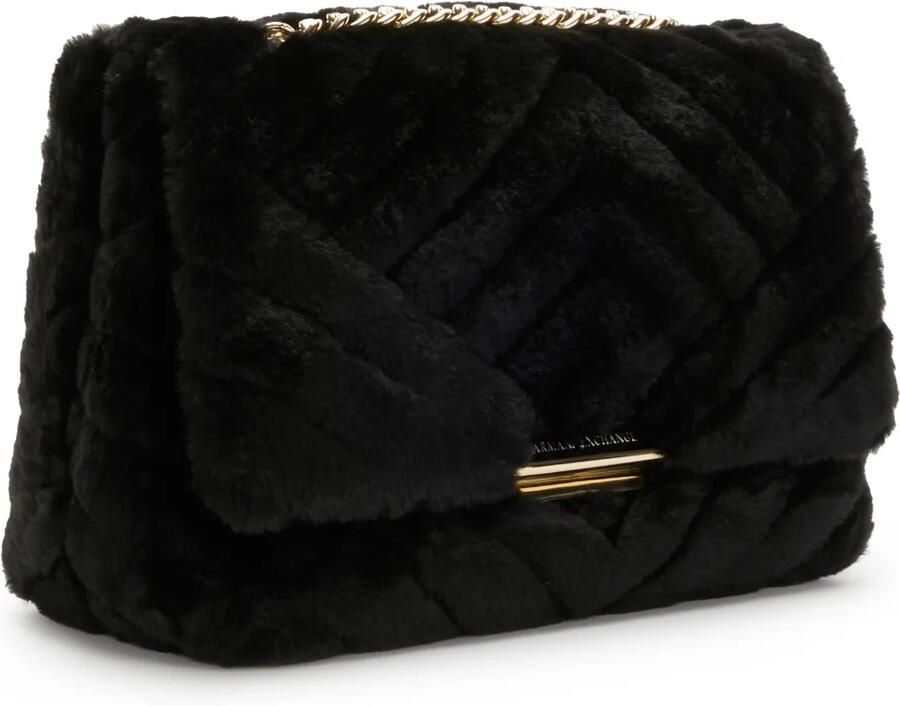 Armani Exchange Gewatteerde Zigzag Schoudertas Zwart Black Dames