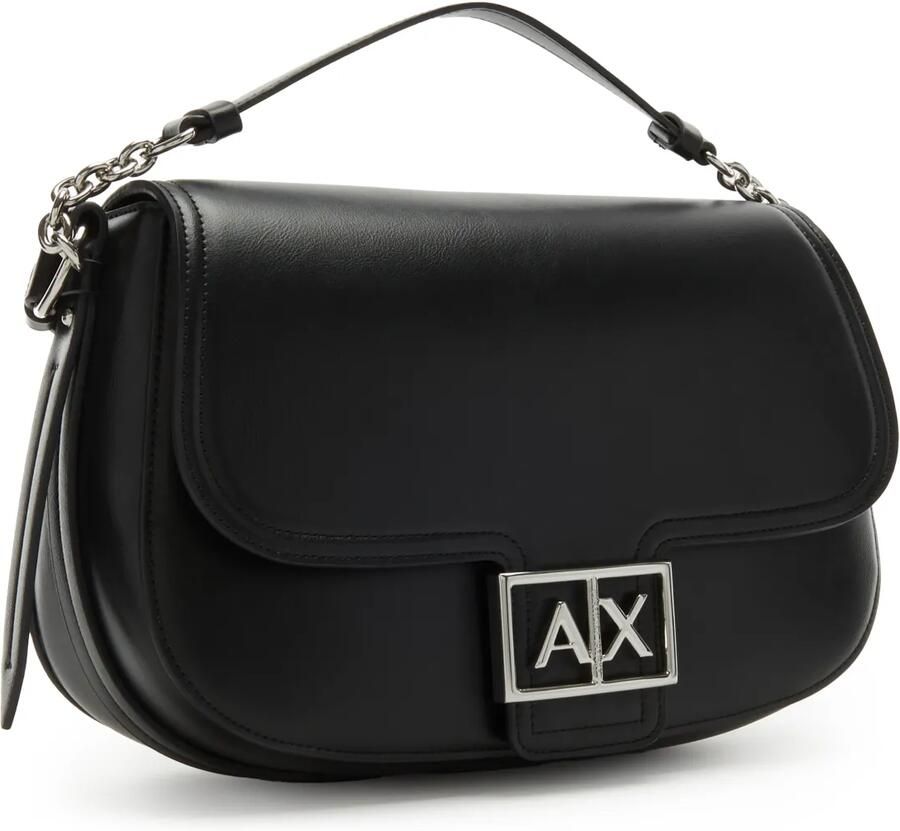 Armani Exchange Zwarte Schoudertas met Metalen Logo Black Dames - Foto 2