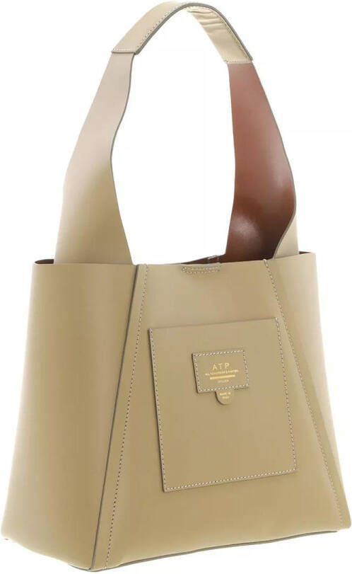 ATP Atelier Totes Certaldo Sage Double Faced Nappa in groen