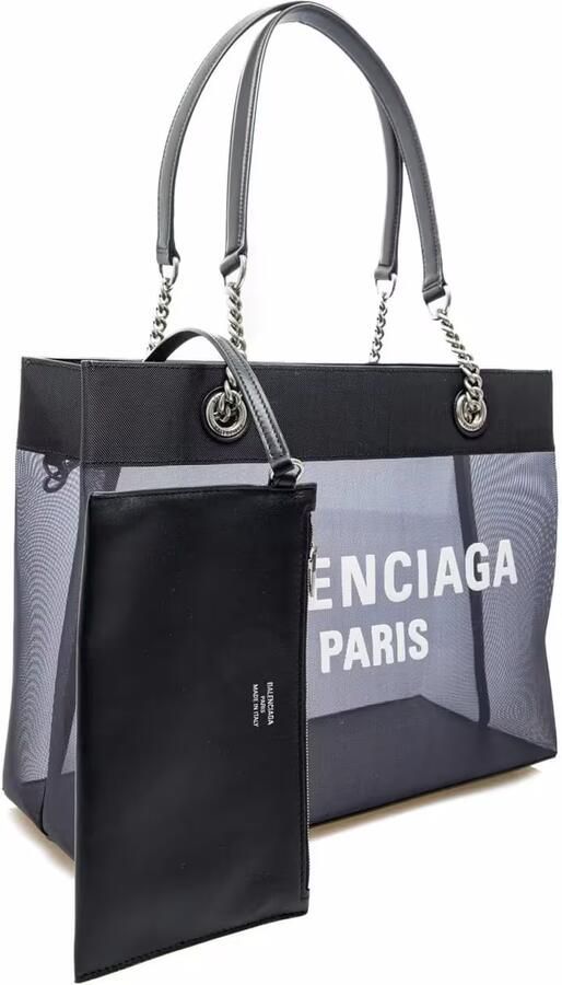 Balenciaga Stijlvolle Shopper Tas met Leren Details Black Dames - Foto 5