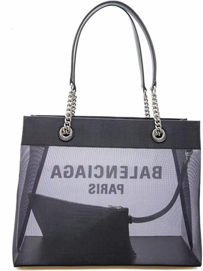 Balenciaga Stijlvolle Shopper Tas met Leren Details Black Dames - Foto 2