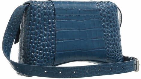 Balenciaga Crossbody bags Downtown Shoulder Bag XS Croc Calf in blue