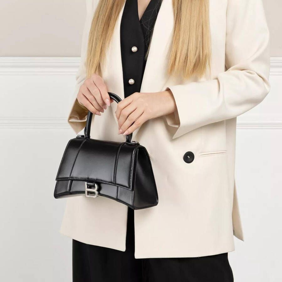 Balenciaga Crossbody bags Hourglass Small Handle Bag Leather in zwart